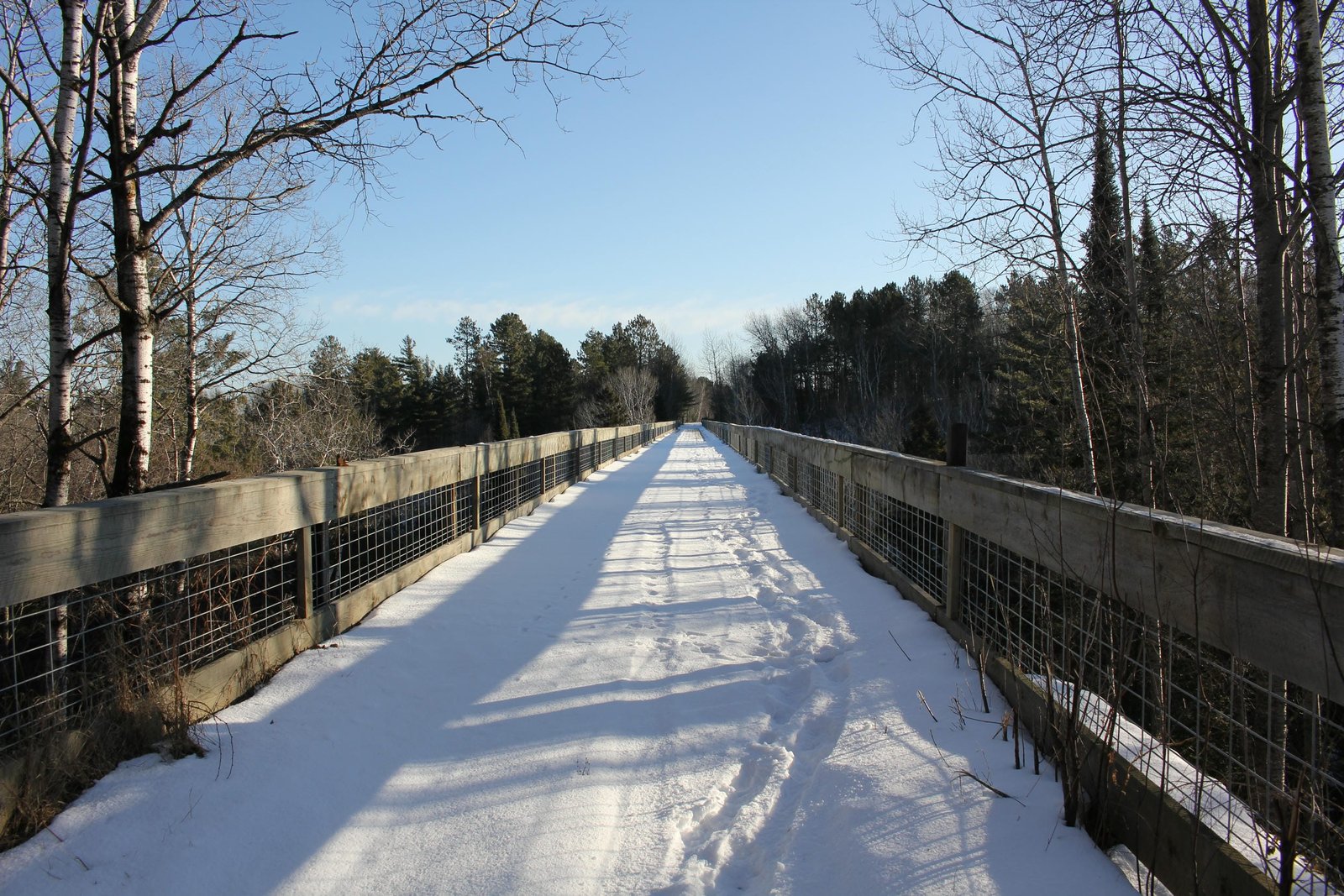 Looking east